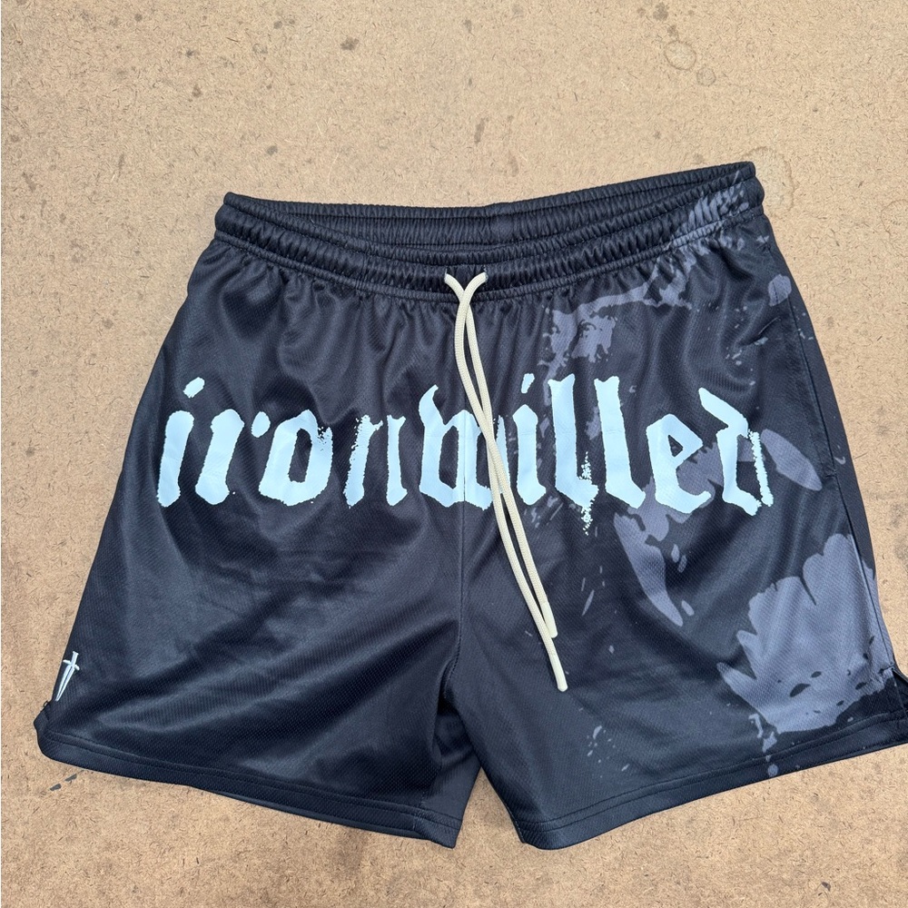 Ironwilled Black Athletic Shorts